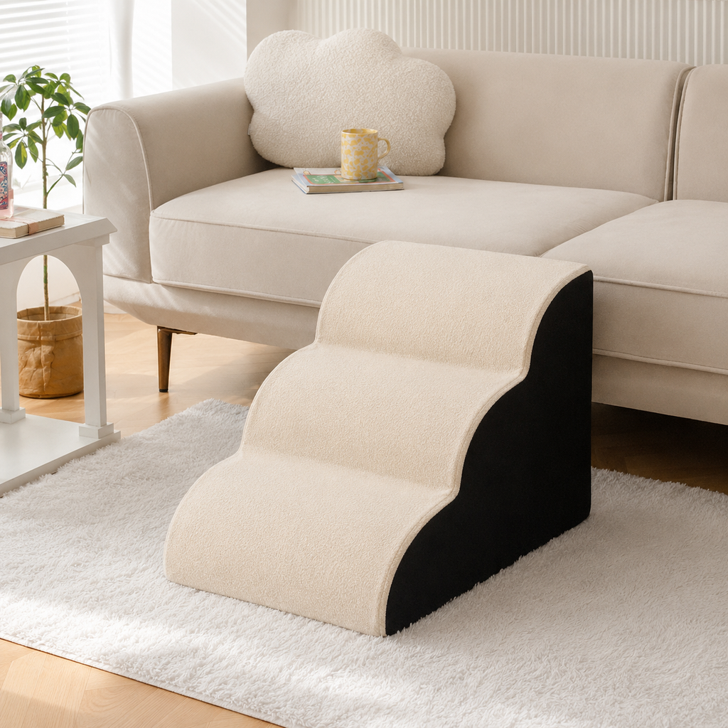 Escaleras para cama de mascota desmontables y lavables