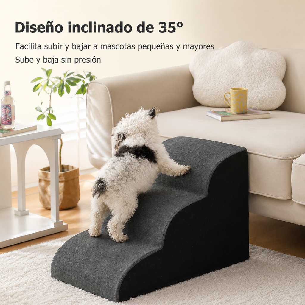 Escaleras para cama de mascota desmontables y lavables